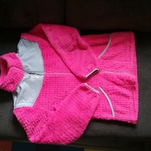 Reebok Pink Fleece Coat